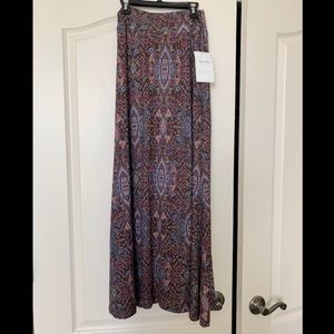 Lily White Boho Style Maxi Skirt
